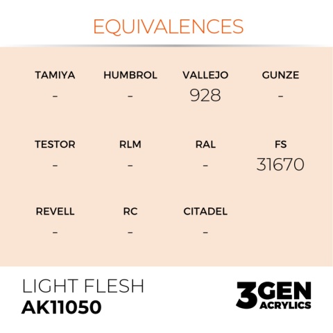 AK Interactive AK11050 LIGHT FLESH – STANDARD AK Interactive AK11050 LIGHT FLESH – STANDARD