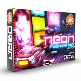 AK-Interactive AK 11610 Neon Colors Set
