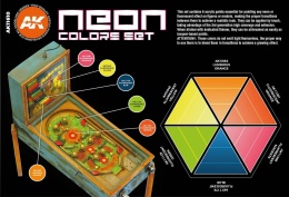 AK-Interactive AK 11610 Neon Colors Set