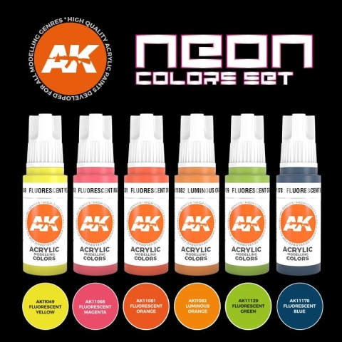 AK-Interactive AK 11610 Neon Colors Set AK-Interactive AK 11610 Neon Colors Set