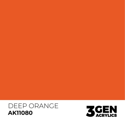 AK Interactive AK11080 DEEP ORANGE – INTENSE AK Interactive AK11080 DEEP ORANGE – INTENSE