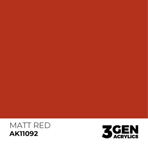 AK Interactive AK11092 MATT RED – STANDARD AK Interactive AK11092 MATT RED – STANDARD
