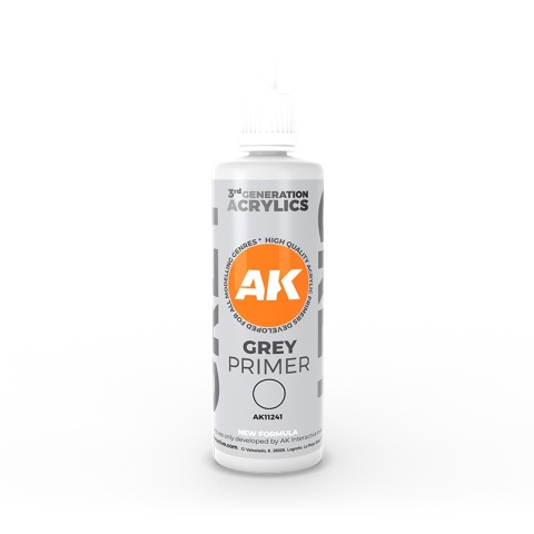AK Interactive AK11241 GREY PRIMER 100ml AK Interactive AK11241 GREY PRIMER 100ml