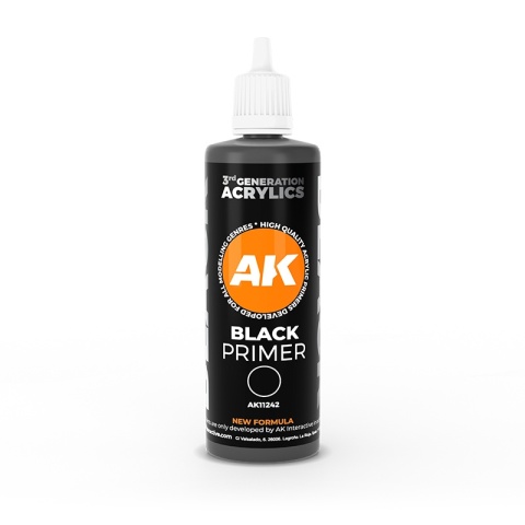 AK Interactive AK11242 BLACK PRIMER 100ml AK Interactive AK11242 BLACK PRIMER 100ml