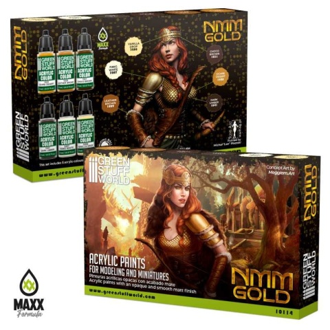 Green Stuff World 10114 Zestaw 6 farb - NMM Gold Green Stuff World 10114 Zestaw 6 farb - NMM Gold