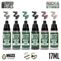 Green Stuff World 10202 Zestaw 6 farb - Rock & Stone