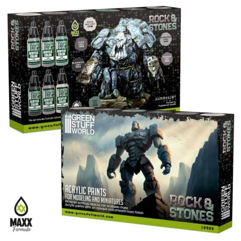 Green Stuff World 10202 Zestaw 6 farb - Rock & Stone Green Stuff World 10202 Zestaw 6 farb - Rock & Stone
