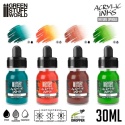 Green Stuff World 13345 Acrylic Inks Set - Opaque Nature