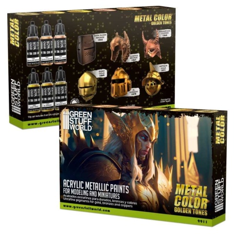 Green Stuff World 9911 Metalic Paint Set - Gold Green Stuff World 9911 Metalic Paint Set - Gold