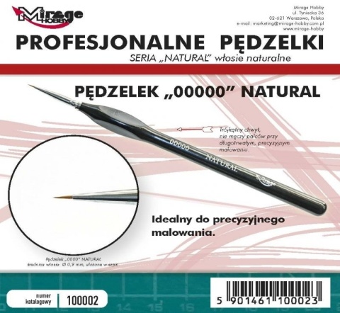 Pędzel Mirage 100002 NATURAL 00000 Pędzel Mirage 100002 NATURAL 00000