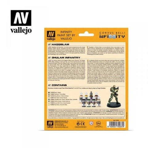 Vallejo 70237 Zestaw 8 farb + figurka Haqqislam Vallejo 70237 Zestaw 8 farb + figurka Haqqislam
