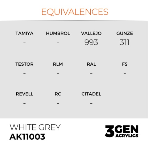 AK Interactive AK-11003 WHITE GREY – STANDARD AK Interactive AK-11003 WHITE GREY – STANDARD