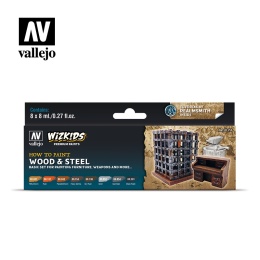 Vallejo 80256 Zestaw Premium 8 farb - Wood & Steel